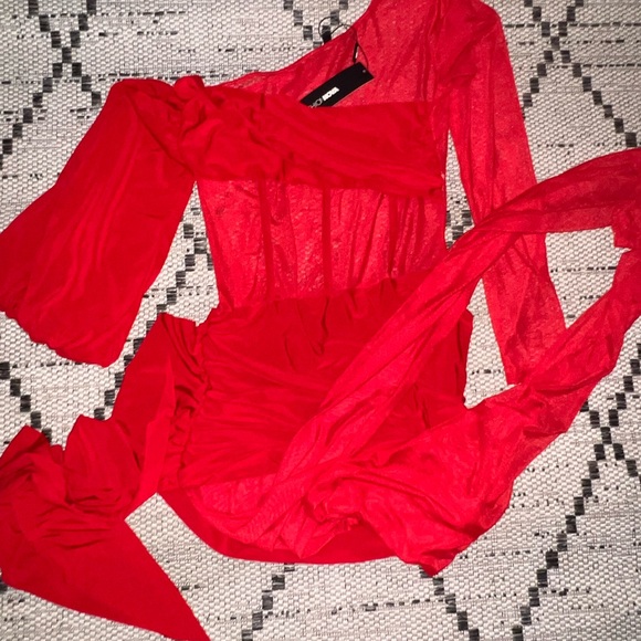 Red jumpsuit - Picture 3 of 4